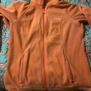 Columbia Orange Puffer Jacket Cozy Outdoor Essential